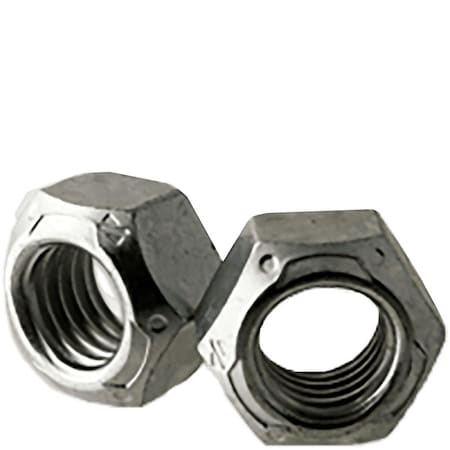Newport Fasteners Lock Nut, 9/16"-18, Steel, Grade C, Zinc Plated, 0.575 in Ht, 500 PK 660489-BR-500
